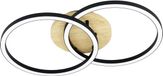 EGLO Lomaltas-Z Plafondlamp - LED - 58 cm - Zwart|Bruin