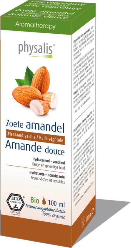 Physalis Aromatherapy Biologisch Zoete Amandel Olie 100 ml