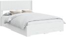 vidaXL Bedframe met opbergruimte en hoofdbord Wit Bewerkt hout