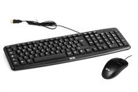 LINK LKTAST02 LKMOS35 - Italiaans USB-toetsenbord 108 toetsen kleur zwart optische USB-muis 3 toetsen zwart en ergonomisch