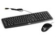 LINK LKTAST02 LKMOS35 - Italiaans USB-toetsenbord 108 toetsen kleur zwart optische USB-muis 3 toetsen zwart en ergonomisch
