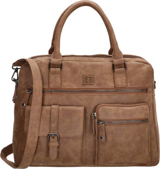 Enrico Benetti Ardèche 66585 Handtas met 15" laptopvak - Camel