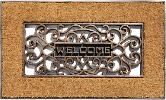 Merkloos Hamat Mathara Welcome Natural 45x75 deurmat