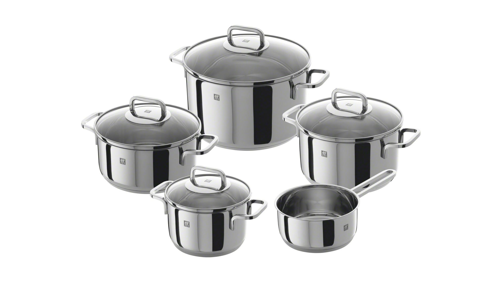 Zwilling Quadro Kookpannenset - 5-delig - RVS