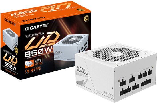 Gigabyte 850W PSU 80 PLUS Gold Wit