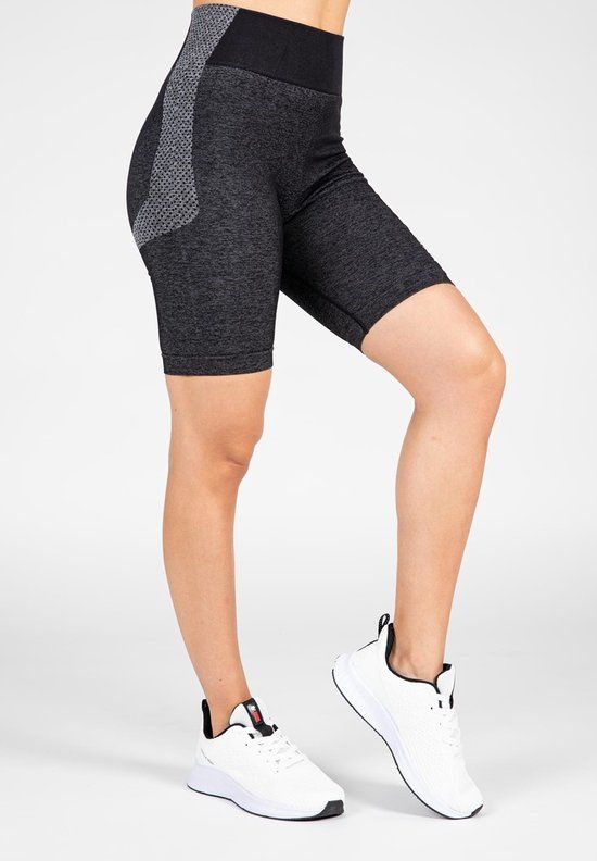 Gorilla Wear Selah Seamless Cycling Shorts - Black - L/XL - Women