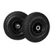 Merkloos Relaxdays steekwagenwiel - 3.00-4" - set van 2 - luchtband - tot 80 kg - 260x85 mm - zwart