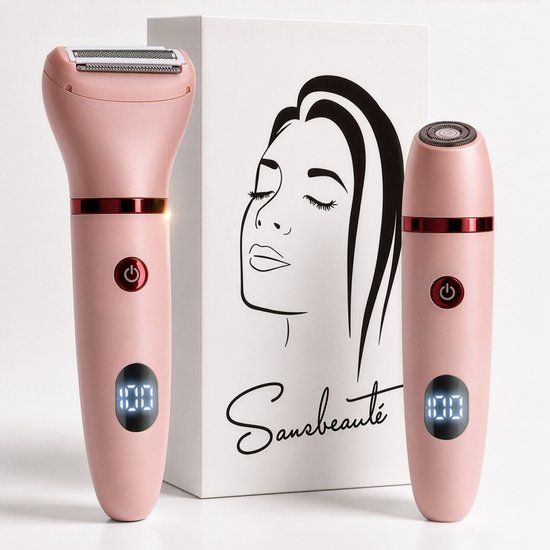 Sansbeauté® 2-in-1 Ladyshave met Display - Roze