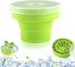 Sans marque Seau à glace et bac à glaçons pliable en silicone de 5 litres