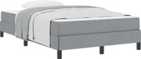 vidaXL Boxspringbed Lichtgrijs 120 x 190 cm Stof