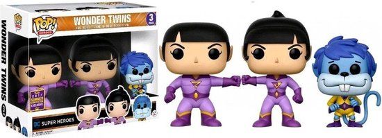 Funko Pop! DC Super Heroes Wonder Twins 3-Pack Action Figure