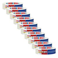 tesa krepp 4348 Standaard - 10 stuks - schilderstape voor eenvoudig schilderwerk binnenshuis - schilderstape om af te plakken en te dekken - lichtbeige - elk 50 m x 30 mm