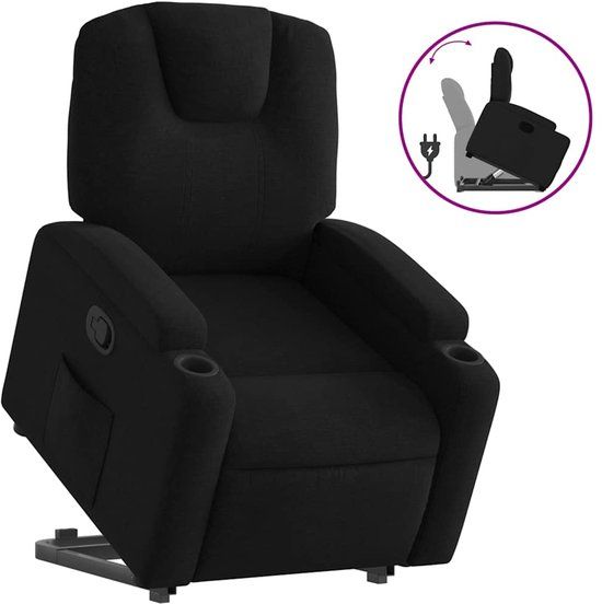 VidaXL Accent Chair Black Fabric