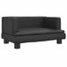 vidaXL Banc pour enfants 60x40x30 cm similicuir noir