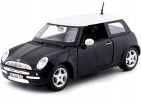 Tavitoys Model Auto Mini Cooper R50 2004 - Zwart Metaal 1:24