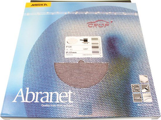 Mirka Abranet ECO Schuurschijven 225mm - P120 - 10 stuks