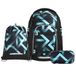 coocazoo Sac à dos d'écolier Sac à dos d'écolier MATE Laser Lights Set de 3 pièces