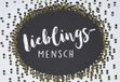 Kaart Lieblingsmensch Kaart Algemeen zwart & goud - 11,6 x 16,6 cm