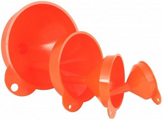 Connex COX591220 Trechterset 50/80/100/120 4-delig - Universeel - Oranje