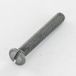 Vis à métaux tête fraisée bombée TFB fendue M4.8x50 Diamètre de tête: 9.5 BO Acier brut - 10 pièces
