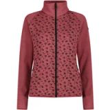 CMP Elastische fleece met gemêleerd detailprint dames XXS peony mel-nero