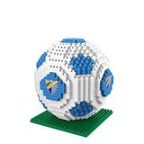 FOCO Officieel gelicentieerd product BRXLZ stenen 3D-voetbalbouwset in alternatieve verenigingskleuren (Malaga CF)