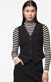 PIECES PCBOZZY VEST NOOS EXP BC Women's Vest - Black - Size M