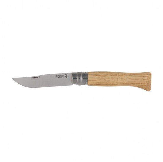 Opinel N°09 Inox zakmes EDC met Virobloc - eikenhout