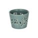 Photophore pour bougie chauffe-plat, porcelaine, bleu, Ø 7,2 cm x 5,5 cm