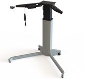 Worktrainer Conset 501-19 Elektrisch Zit-Sta Bureau 66-118 cm - Zilver