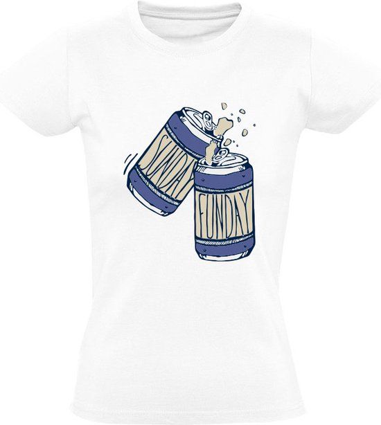 Sol's Sunday funday Dames T-shirt - Wit - Maat S