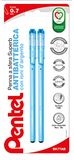 Pentel BK77AB Superb Antibacterial+ balpen 0,7 mm zwart, 2 stuks