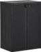 vidaXL Tuinkast 65x45x88 cm polypropyleen rattan zwart