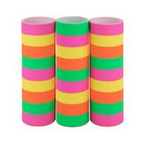 Idena 30559 - Neon slingers, 3 rollen met elk 9 scheurvellen, gemaakt van FSC-gecertificeerd papier, als feestversiering of voor verjaardagen