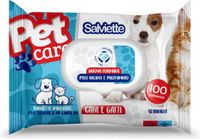 LINGETTES Bol 100 Vochtige Dierendoekjes - Voor Honden en Katten