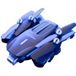 Rc K106 Drone met 4K Dubbele Camera Led Licht Propeller 3 Batterijen Levensduur batterij: 15 Min Noir