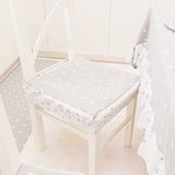 PETTI Artigiani Italiani - Kussens voor keukenstoelen met elastiek, 2 stuks, stoelkussen van katoen met elastiek 40 x 40 cm - set van 2 harten grijs 100% Made in Italy