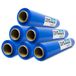 Blauwe m-office Blauwe folie om te verpakken, kunststof afdekking, blauwe folie voor verhuisdozen, ter bescherming van meubels en zendingen, afmetingen 50 cm x 200 m rekbaar · m-office (blauw, 6 stuks)