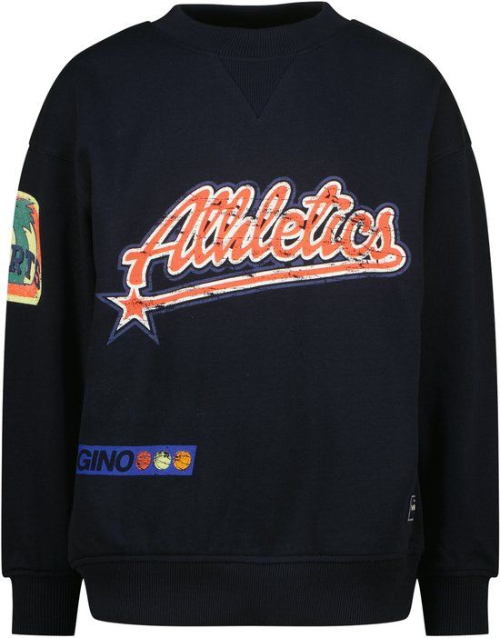 Vingino Niget Jongens Sweater Katoen/Polyester Donkerblauw Maat 140