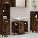 Maison Exclusive - Meuble de salle de bain en chêne fumé, 60x32x53,5 cm, fabriqué en panneau de fibres de bois