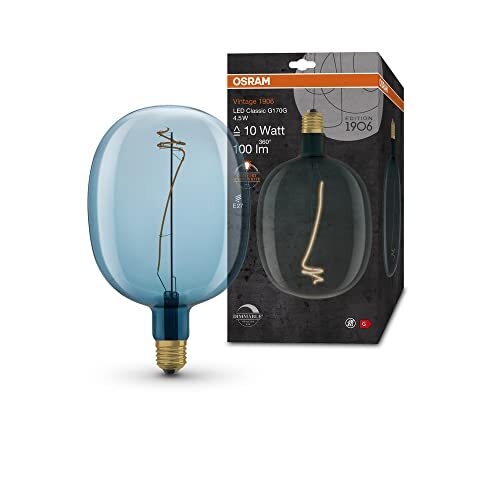 OSRAM Lamps OSRAM Vintage 1906 LED lamp, blue tint, 4.5W, 100lm