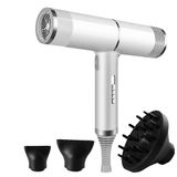 Avilia Witte haardroger met diffuser, 1500 W, 50 Hz, 220 V, ideaal voor glad en krullend haar, 2 snelheden en 3 temperaturen voor elk type behoefte en haar, koude luchtfunctie voor bevestiging.