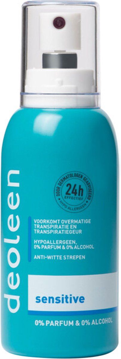 Deoleen Deodorant Verstuiver Sensitive Anti-Transpirant - 3x 75 ml - Voordeelverpakking