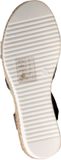 The Divine Factory JP Chaussures Sandalen met plateauzool en bandjes Zwart