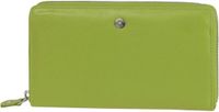 Greenburry Sponsachtige portefeuille leer 19 cm - Dames - Horizontaal - sea green