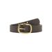 MANGO TEEN leren riem met eyelets - taupe