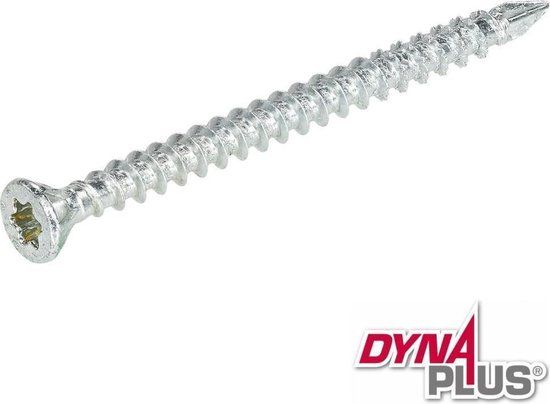 Dynaplus Vloerschroeven Verzinkt TORX TX-15 Platverzonken Kop 3,5 x 55 mm 200 stuks