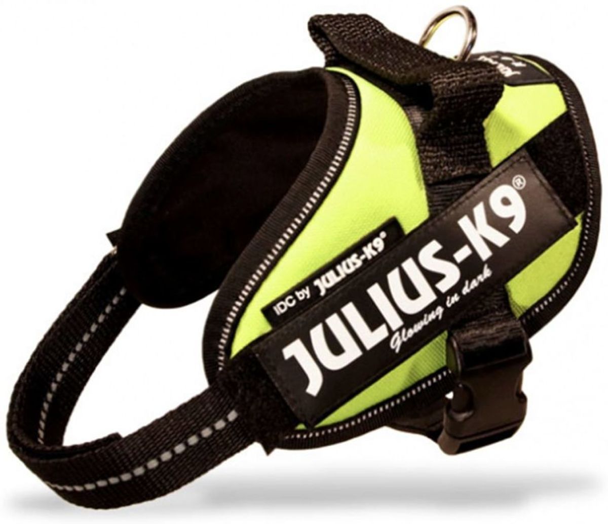 JULIUS K9 IDC Powertuig/Harnas - Mini/49-67cm - S - Neon Groen