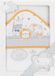 Interbaby Badcape Diertjes 100 X 100 Cm Katoen Wit/oranje