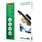 Fellowes 5351205 lamineerfolie, 100 micron, A3-formaat, 100 stuks, ImageLast-technologie
